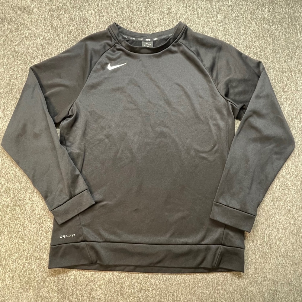 Nike Therma Crewneck Training Sweatshirt Black 867303-010 M